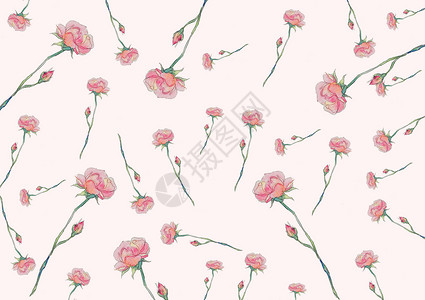 玫瑰花朵元素背景图片