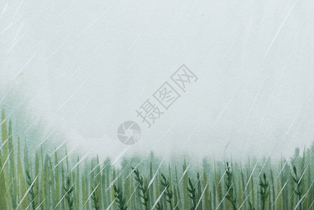 谷雨治愈背景图片