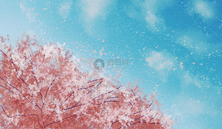 樱花飞舞图片