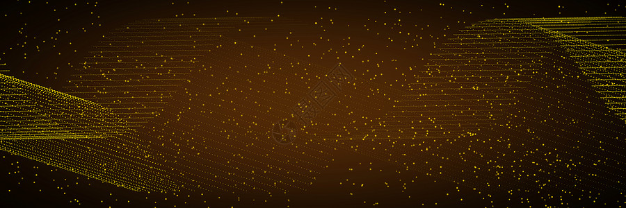 金沙粒子动画金色科技线条背景设计图片
