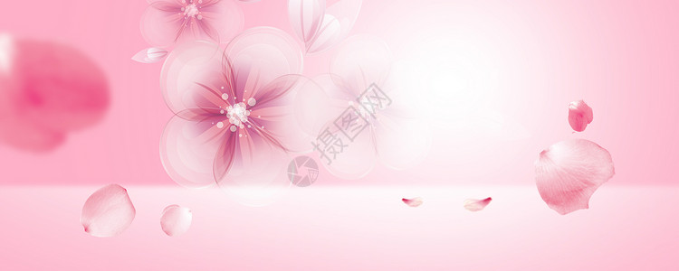 七夕护肤品促销粉色渐变背景设计图片