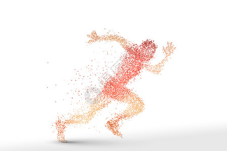 人物跑步跑步剪影设计图片