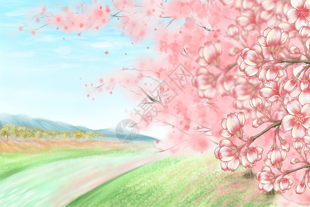 樱花季阳春三月高清图片