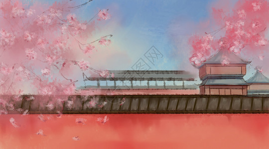 樱花季背景图片