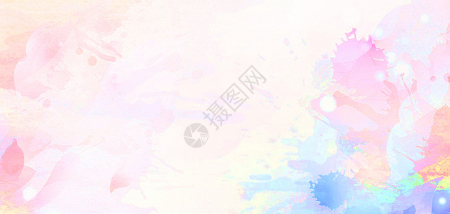 彩色海鱼水彩背景设计图片