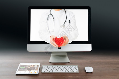 医疗主题互联网医疗背景设计图片