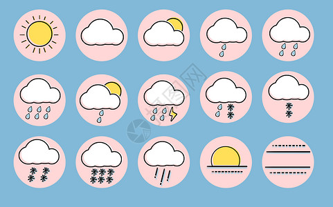 雨png天气图标插画