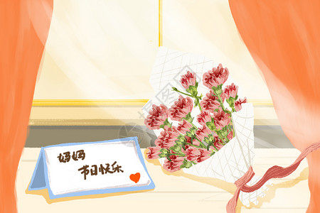 母亲节花束背景图片