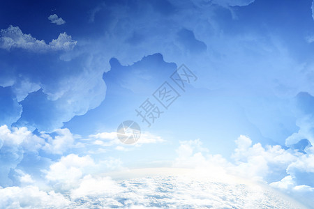 蓝天白云背景云海高清图片素材