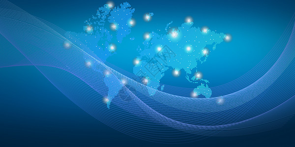蓝色科技商业互联网背景背景图片