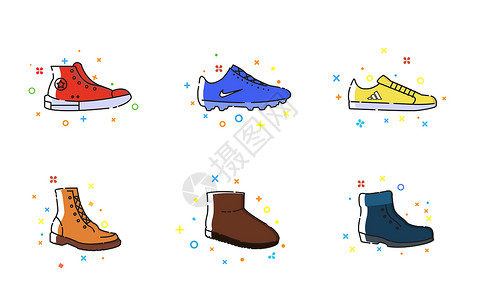 nike鞋鞋子MBE图标插画