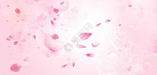 天山红花唯美花瓣背景设计图片