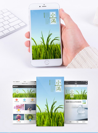 小满手机海报配图模板