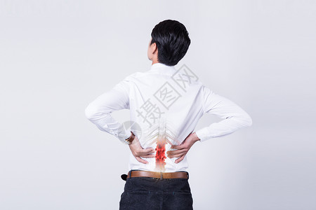 疼痛海报腰部受伤设计图片