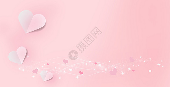粉色玫瑰花情人节背景设计图片