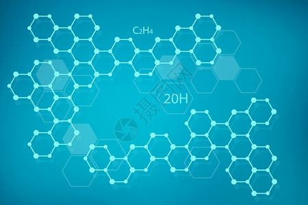 简约分子结构背景背景图片