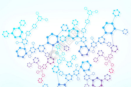 六边形分子结构背景背景图片