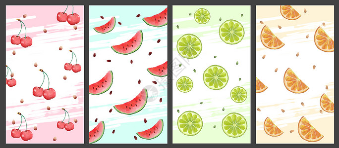水果手机壁纸插画图片