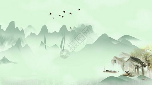 中国风水墨背景背景图片