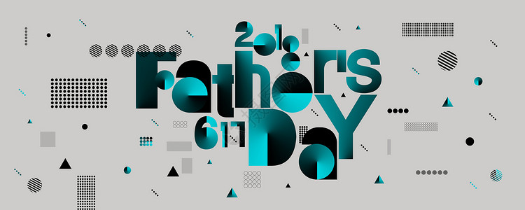 父亲节抽象字体设计高清图片