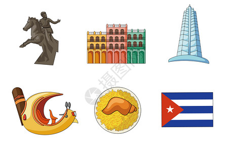 古巴类背景素材背景图片