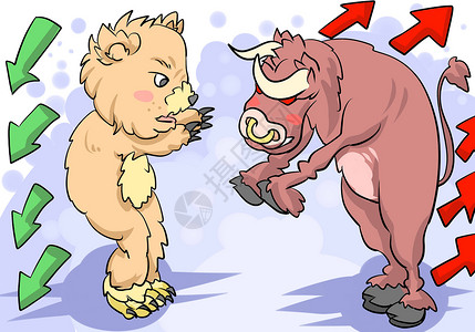 牛市熊市股票漫画熊高清图片