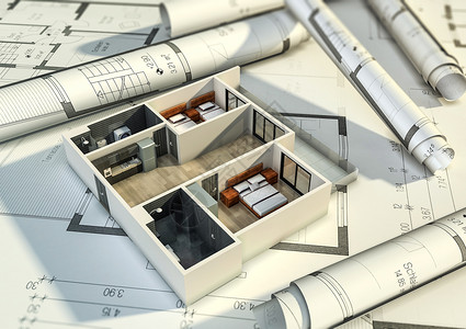 建筑模型背景建筑设计概念图设计图片