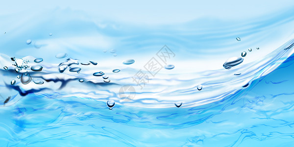 风景矢量素材夏季清凉水背景设计图片