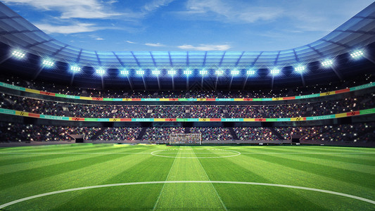 明星足球素材足球场设计图片