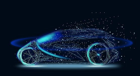 智能车海报智能驾驶科技设计图片