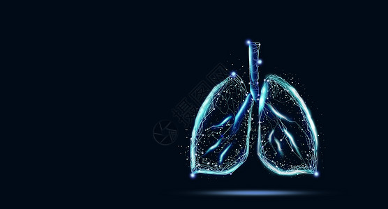 保护肺被烟雾困住的肺高清图片