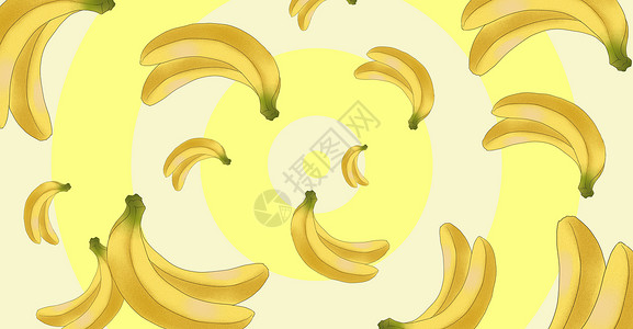 美味水果香蕉插画图片