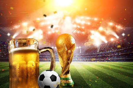 啤酒轮播世界杯设计图片