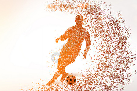 足球矢量图足球运动剪影设计图片
