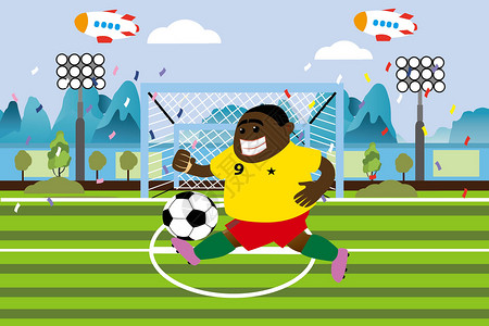 世界杯加纳队背景图片
