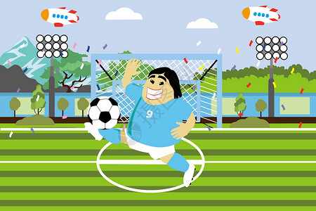 世界杯矢量图韩国世界杯插画