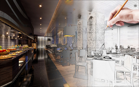 一人餐餐厅装修效果设计图片