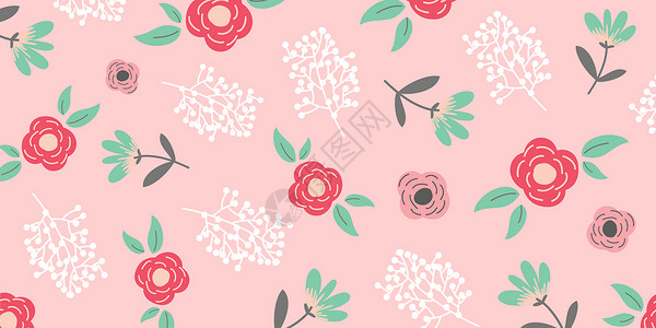 粉红花卉背景背景图片