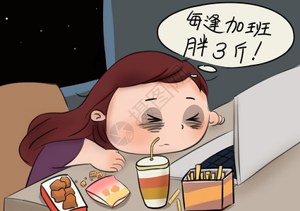 熬夜熬夜通宵漫画高清图片