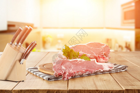 炒瘦肉创意厨房场景设计图片