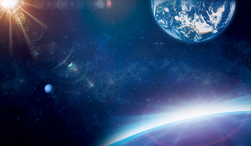 太空星球科幻背景图片