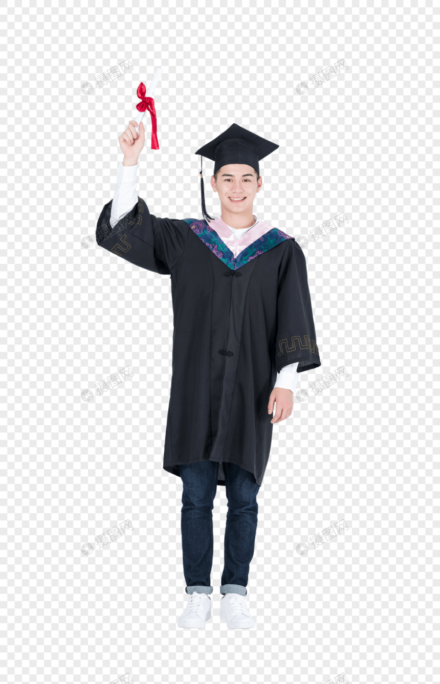 毕业季穿学士服的毕业大学生图片图片