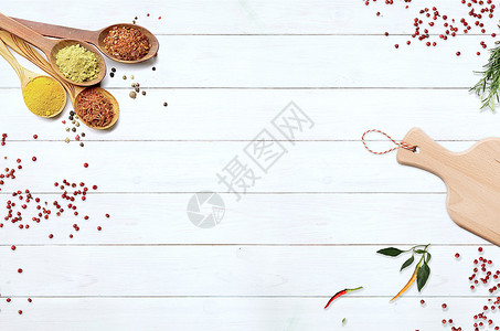 餐勺饮食背景设计图片