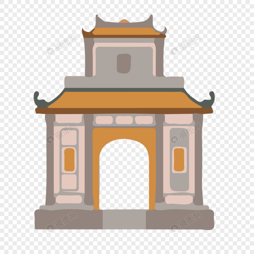 矢量古建筑图片