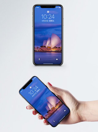 悉尼海湾大桥悉尼歌剧院手机壁纸模板