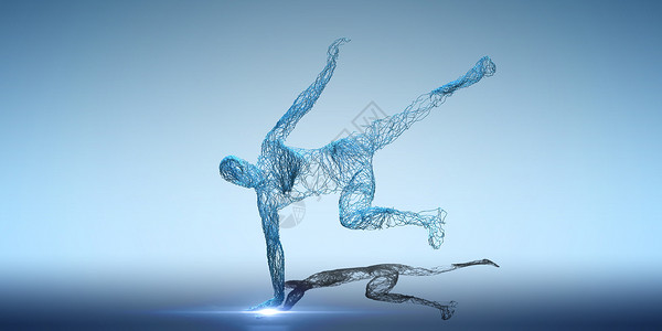 芭蕾舞动作创意人物场景设计图片