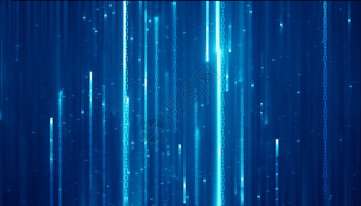 蓝色代码数码科技背景设计图片