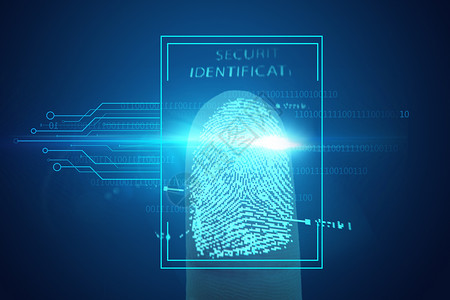 指纹扫描技术信息安全高清图片素材