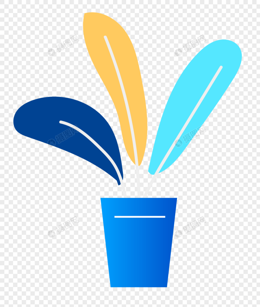 蓝色的植物图片