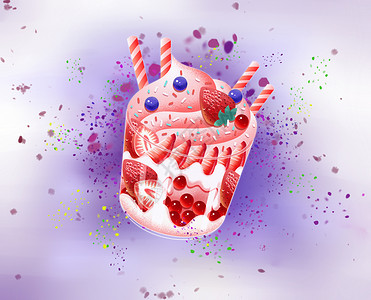 夏天雪糕背景图片
